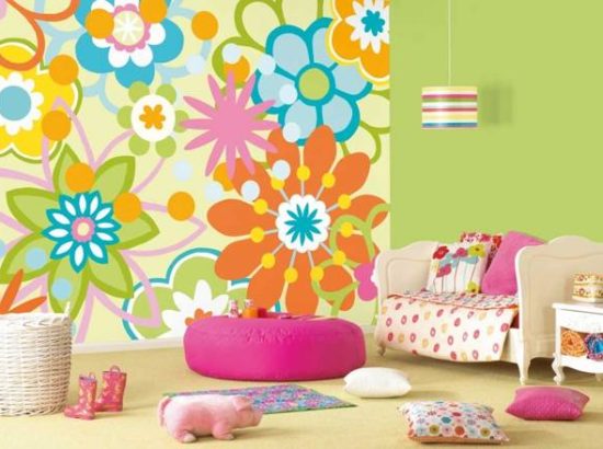 22 Πολύχρωμα παιδικά δωμάτια, Μοντέρνα ταπετσαρία για παιδικό δωμάτιο Σχεδιασμός και Διακόσμηση
