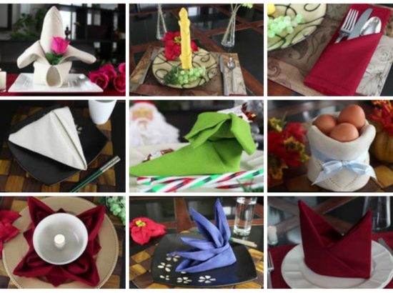 9 Απίθανοι τρόποι για να διπλώστε χαρτοπετσέτες για τις γιορτές