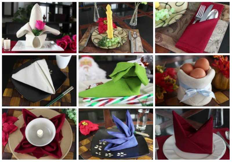 9 Απίθανοι τρόποι για να διπλώστε χαρτοπετσέτες για τις γιορτές