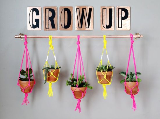 Κρεμαστες Γλάστρες σε Χαλκόσωλήνα  (Χαριτωμένο + Εύκολο)