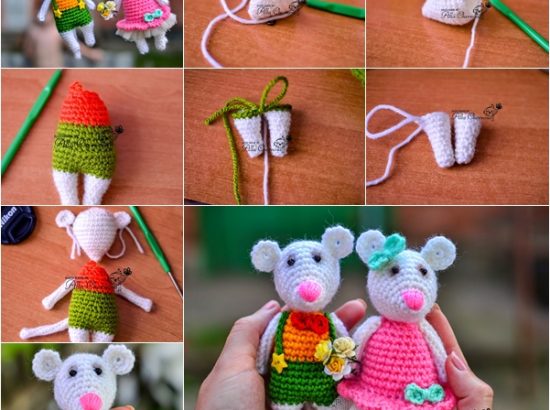 Υπέροχα DIY χαριτωμένα πλεκτά Ποντικάκια
