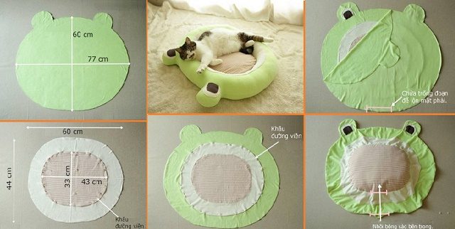 Φτιάξτε ένα μαλακό κρεβάτι για την γάτα σας