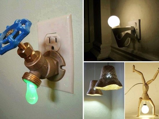 10 δημιουργικά σχέδια με απίθανα φωτιστικά