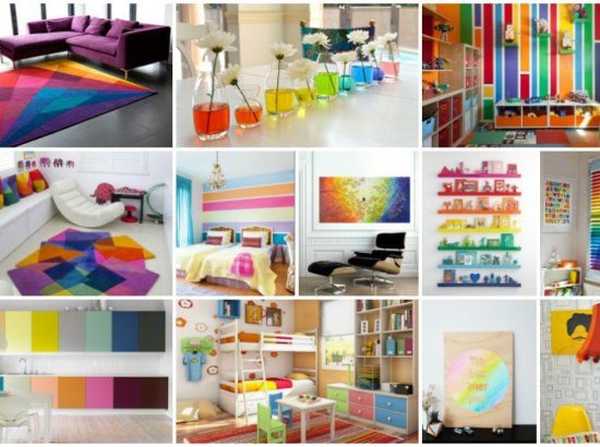 Διακόσμηση Ουράνιο τόξο για να προσθέσετε λίγο χρώμα στο σπίτι σας