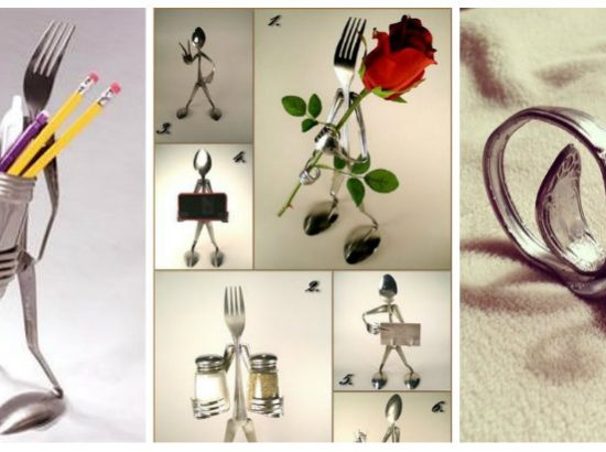 Διακοσμητικά αντικείμενα κατασκευασμένα από κουταλοπίρουνα