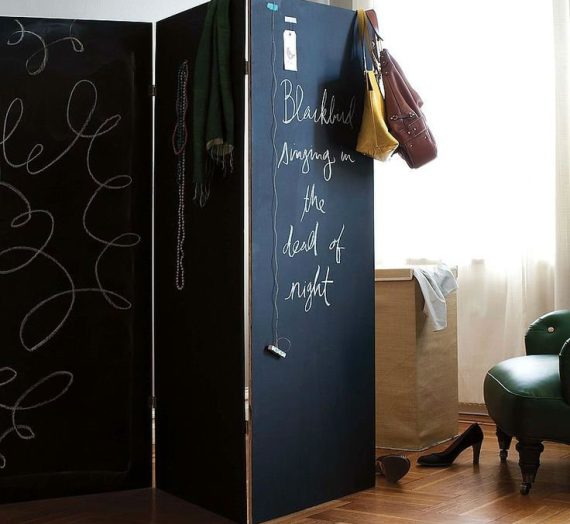 32 Απίθανες Ιδέες σχεδιασμού διαχωριστικού δωματίου με χρώμα μαυροπίνακα
