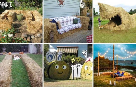 Diy με μπάλες σανού για να ζωηρέψετε το Φθινόπωρο σας