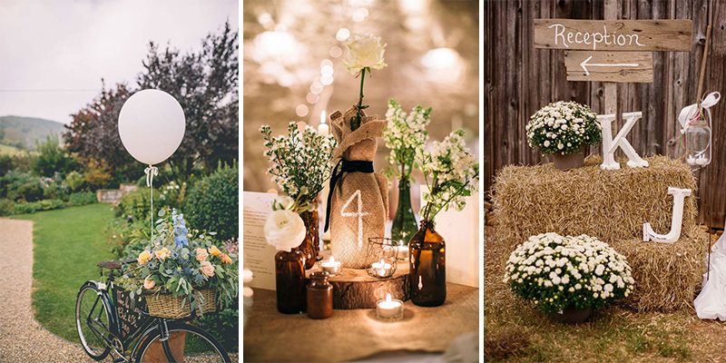 27 Ρουστίκ ιδέες διακόσμησης γάμου