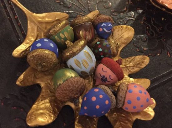 Υπέροχη diy διακόσμηση από βελανίδια