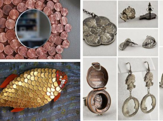 15 απίθανα DIY Έργα και Ιδέες από μικρής αξίας και παλιά νομίσματα