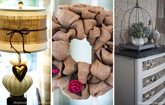 15 Υπέροχες DIY Ιδέες διακόσμησης που μπορείτε να κάνετε χρησιμοποιώντας λινάτσα