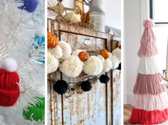 22 Όμορφες χειμωνιάτικες DIY ιδέες διακόσμησης με νήματα για να ζεστάνετε το σπίτι σας
