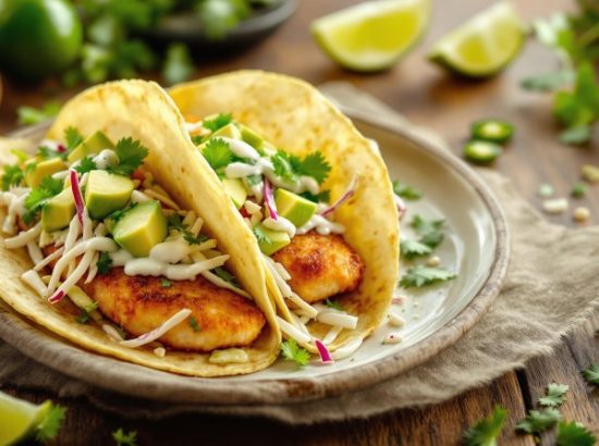 Νόστιμο και ελαφρύ Tacos με φιλέτο ψαριού