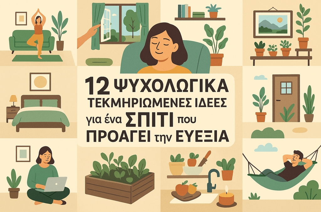 12 Ψυχολογικά Τεκμηριωμένες Ιδέες για ένα Σπίτι που Προάγει την Ευεξία