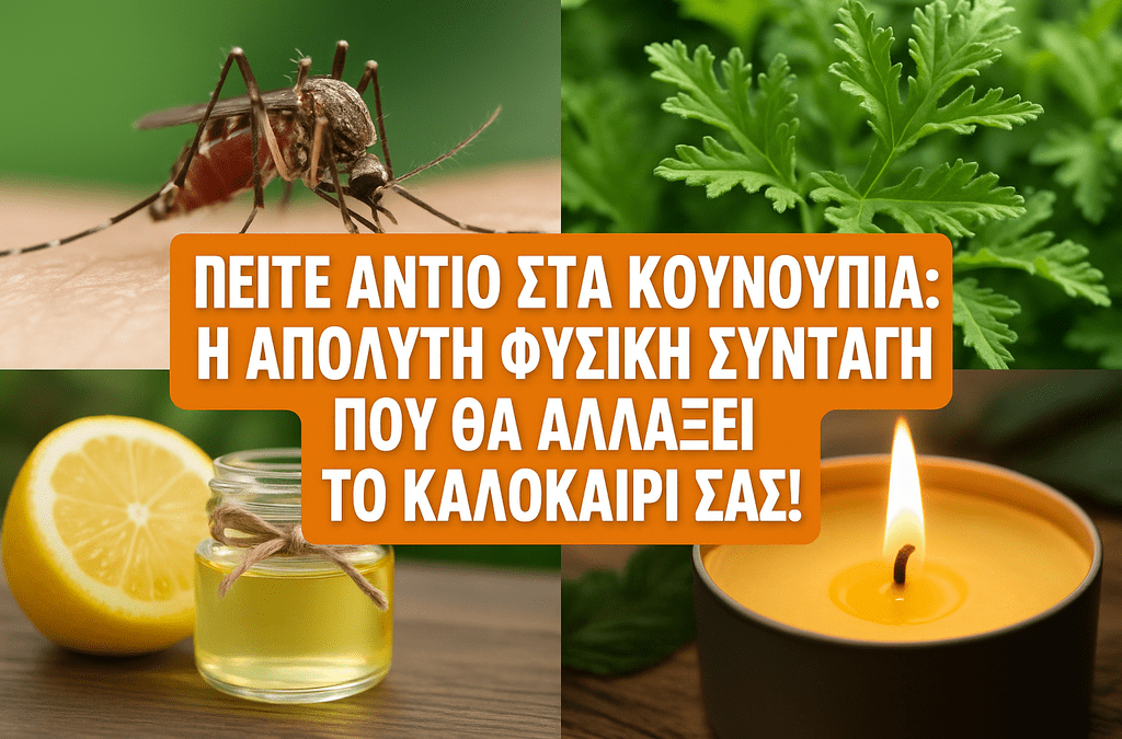 Πείτε Αντίο στα Κουνούπια: Η Απόλυτη Φυσική Συνταγή που θα Αλλάζει το Καλοκαίρι σας!