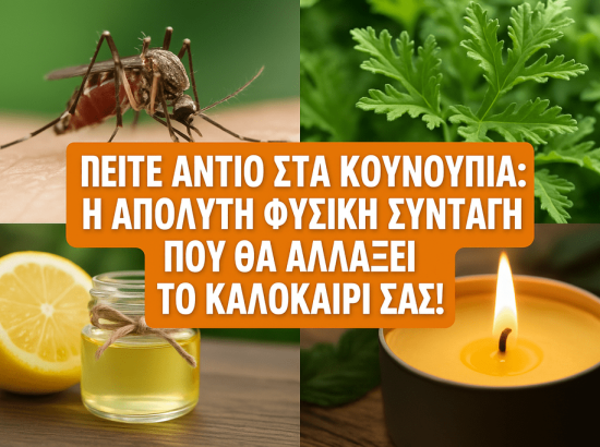 Πείτε Αντίο στα Κουνούπια: Η Απόλυτη Φυσική Συνταγή που θα Αλλάζει το Καλοκαίρι σας!