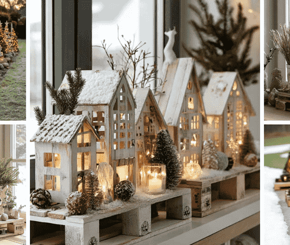 Ρουστίκ ιδέες για χριστουγεννιάτικες διακοσμήσεις από παλέτες που θα μαγέψουν το σπίτι σας